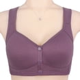 thumbnail image 2 of Timegard Womens Bras Front Closure Button Wide Strap Full Support Comfort Bralette Wirefree Daily Bras, 2 of 3