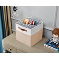 thumbnail image 3 of DECOMOMO Collapsible Sturdy Foldable Storage Bin [4-Pack] w/ Handles for Organizing Shelf Nursery, 3 of 5
