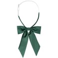 thumbnail image 1 of INSPIRE CHIC Women's Bow Ties Solid Color Western Ribbon Pre-Tied Bowties Dark green One Size, 1 of 6