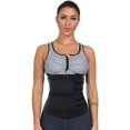 thumbnail image 2 of Women Waist Trainer Neoprene Zipper Double Belt Workout Slimming Trimmer, 2 of 6
