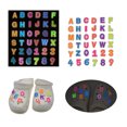 thumbnail image 1 of 36 Pcs Breloques de Poignet en PVC Lumineuses Lettres Breloques de Chaussures Chiffres Décorations de Chaussures, 1 of 10