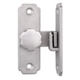 thumbnail image 2 of DOLITY Barn Door Buckle Latch Lock 90 Degree Anti Stainless Steel Door Punch Hasps Argent, 2 of 8