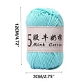 thumbnail image 3 of Birdeem 5 Strands Milk Cotton Doll Crochet Diy Knitting Thread Baby Sweater Wool Ball, 3 of 6