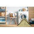thumbnail image 2 of Ahgly Company Tapis d'Intérieur Lavable en Machine Carré Transitionnel Jaune Soleil, 3 Pieds Carré, 2 of 7