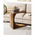 thumbnail image 1 of Tribesigns C-Shaped End Table for Couch,Side Table for Small Space, Small Sofa Table for Living Room, 1 of 5