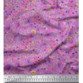 thumbnail image 1 of Soimoi Poly Georgette Fabric Leaves,Butterfly & Flower Floral Decor Fabric Printed Yard 42 Inch Wide, 1 of 3
