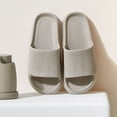 thumbnail image 2 of MIASHUI Womens Mens Bathroom Slippers Lightweight Home Walking Slippers,Grey,8.5, 2 of 4