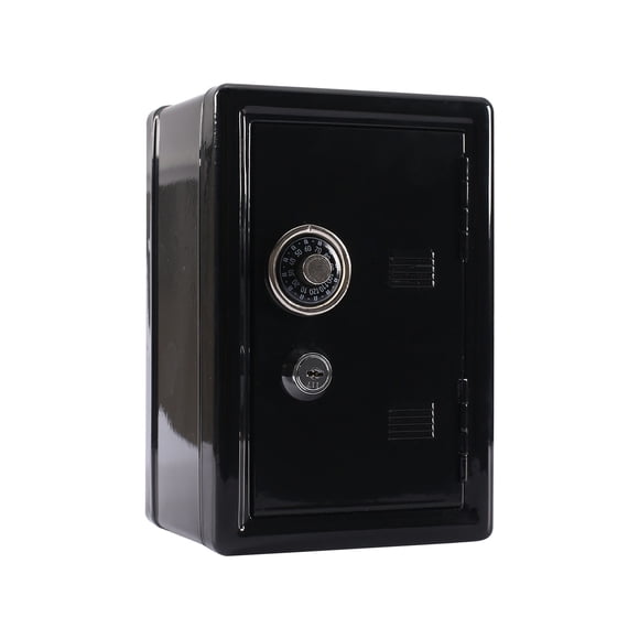 Birdeem Kids Bank Locker Safe with Key and Single Digit Lock, Metal Money Safe, Mini Password Cash Paper Money Savings Box Gift for Kids Boys and Girls
