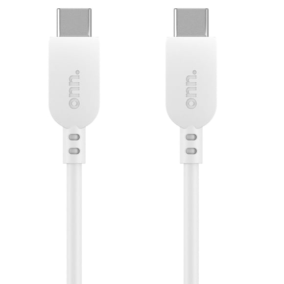Onn. 6 FT/1.8 m USB 60W Certified USB-C to USB-C Cable