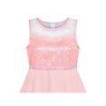 thumbnail image 4 of Girls Dress Pink Rhinestone Chiffon Bridesmaid Dance Maxi Gown 8 Years, 4 of 6