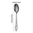 thumbnail image 2 of Stainless Steel Hollow Dessert Spoon, 2 of 8