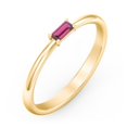 thumbnail image 3 of East-West Stackable Baguette Ring in 10K Yellow Gold, 3 of 3
