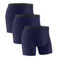 thumbnail image 1 of Plebaso Mens Cotton Underwear Long Leg Boxer Sports Briefs for Men Breathable Everyday Boxers Multipack, 1 of 5