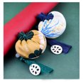 thumbnail image 2 of serony Sachet Handmade Embroidered Bag Jewelry Family Gift Storage Chinese Style Drawstring Pouch Interior Wedding Bedroom Blue, 2 of 9
