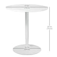 thumbnail image 3 of HOMCOM Round Dining Table with Steel Base, Non-slip Pad for Living Room, 3 of 10