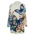 thumbnail image 2 of Cardigans pour Femmes Chandails Cardigan pour Femmes à la Mode à Manches Longues à Imprimé Floral Veste Haut en Liquidation, 2 of 5