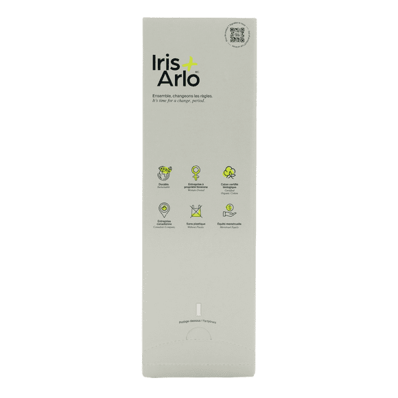 Iris + Arlo Wall-Mounted Pads Dispenser Pre-Filled with 100% Organic Cotton Panty liners (100 Count)