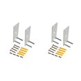 thumbnail image 2 of Transemion Metal Securely Install Speakers With Strong Hardness Wall Mount Replacement Brackets Strong white 2Set, 2 of 6