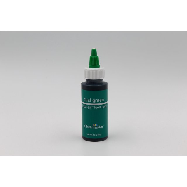Teal Green 2.3 oz Liqua-Gel Food Color by Chefmaster