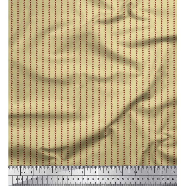 Soimoi Cotton Voile Fabric Triangle Shirting Print Sewing Fabric Yard 42 Inch Wide