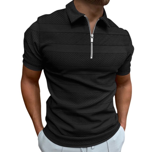 FhsagQ Chemises pour Hommes Chemises Respirantes pour Hommes en Maille Chemises pour Hommes Quatre Saisons Loisirs Mode Rayure Design Contrastant Col à Revers Bouton Manches Longues Hauts Chemises pour Hommes Hauts 5TG Super Ajusté Noir TG
