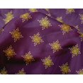 thumbnail image 4 of oneOone Silk Tabby Fabric Floral Block Printed Fabric 1 Yard 42 Inch Wide, 4 of 4