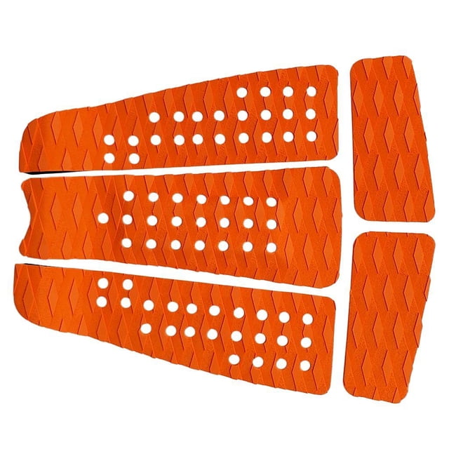 5x Strong Adheive Surf Surfboard Traction Pad table grip Tail Pad Accessories - Orange