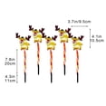 thumbnail image 3 of 5-Pack Solar Powered Christmas Lights LED Waterproof Outdoor Holiday Decorations | Warm White Reindeer Santa Snowflake Tree Shapes | Easy Install Patio Garden Yard Lighting, 3 of 7