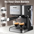 thumbnail image 2 of Fast Heating Espresso Machine, With Milk Frother Wand - Perfect For Home Baristas, 2 of 5