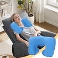 thumbnail image 1 of Housses d'Oreiller d'Extérieur,Housses d'Oreiller d'Extérieur,Oreiller de Voyage Confortable pour le Cou en Pvc Floqué Coussin en Forme de U pour l'Aviation Usage Extérieur à la Maison Oreiller Cervical Gonflable Portable avec Housse en Velours Doux, 1 of 9