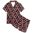 thumbnail image 1 of Luvoko Tween Strawberry Pattern Kids Boys And Girls Pattern Printed Short Sleeve Button Down Pajamas Shorts Set Sleepwear Outfits Kids Set Baby Robe Elephant Tween Girls Robe Kids Bathrobes Size 14, 1 of 4