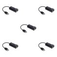 thumbnail image 1 of yingyy PC USB2 .0 Ethernet Adapter Laptop Network Card USB Lan Network Adapter USB to 10/100 Mbps black 5Set, 1 of 6
