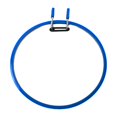 thumbnail image 1 of 22cm Embroidery Hoop Circle Cross Stitch Plastic Sp Tension Adults Beginners blue, 1 of 8