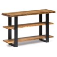 thumbnail image 1 of Alaterre Furniture Alpine Natural Wood Media Console Table Live Edge, Brown/Black, 1 of 2