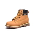 thumbnail image 1 of Daeful Mens Work Boots Steel Toe Industrial Shoes Working Puncture-proof Slip Resistant Safety Boot Mid Top Yellow 9, 1 of 9