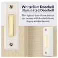 thumbnail image 4 of Newhouse Hardware Bouton de Sonnette BT3WL, Lot de 1, Blanc, 4 of 5