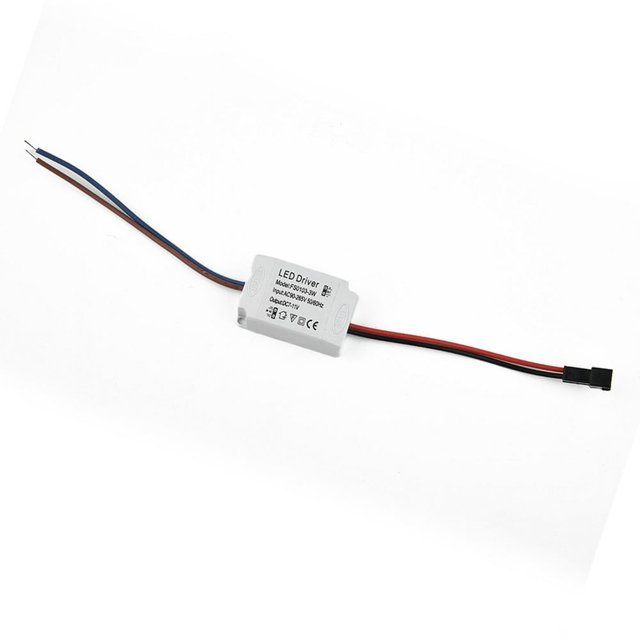 CHUANK AC90-265V Adaptateur d'Alimentation pour Driver LED 3-24W pour Lumières LED