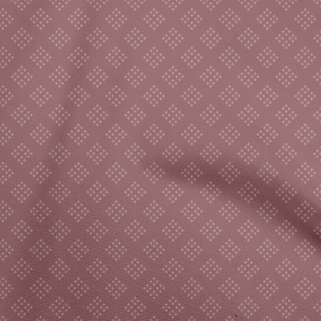 oneOone Viscose Chiffon Dark Rose Brown Fabric Geometric Craft Projects Decor Fabric Printed By The Yard 42 Inch Wide