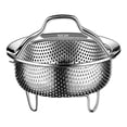 thumbnail image 2 of XIPYYKM Stainless Steel Steamer Basket for Pot, 5.51inch/14cm Vegetable Steamer Basket Insert Steaming Rack with Handle, Vegetables Fruit Strainers and Colanders for Home Kitchen Cooking, 2 of 9