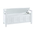 thumbnail image 3 of Niles banc de rangement blanc, 3 of 8