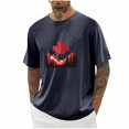 thumbnail image 1 of Pisexur T-shirts pour Hommes, Imprimé Col Rond Mode Décontractée Manches Courtes Blouses Chemises Bleu Foncé, Chemises de Golf 4TG Hommes & Chemises Hommes, 1 of 6