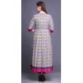 thumbnail image 3 of Bimba Robe Anarkali Imprimée pour Femmes Kurti Indienne Sans Manches Kurta Évasée, 3 of 6