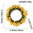 thumbnail image 2 of TIMIFIS Couronnes de Printemps pour Porte d'Entrée Base de Bougie Simulée Décoration Couronne Lumière de Bougie Accessoires de Table Couronne Ornements Couronnes pour Porte d'Entrée, 2 of 2