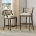 thumbnail image 3 of Jennifer Taylor Home Paris 26.5" Farmhouse Counter Height Bar Stool Light Beige, 3 of 15