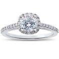 thumbnail image 1 of 1/3ct Diamond Madison Cushion Halo Engagement Ring Setting, 1 of 3