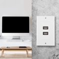 thumbnail image 3 of Plaque Murale USB, Plaque USB, pour Maison Bureau Hôtel, 3 of 8