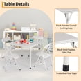thumbnail image 3 of 5-Piece Kids Folding Table and Chair Set - Upholstered Activity Set with Metal Frame, Ideal for Eating, Reading & Playing - Beige, 3 of 8