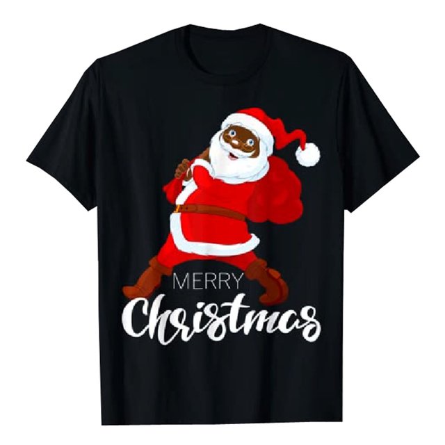 Blouse de Mode Imprimée de Noël, T-Shirt à Manches Courtes Décontracté