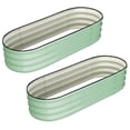 thumbnail image 1 of EDTara Large Oval Raised Planter Beds, 2-Pack Metal Garden Boxes With Open-Ended Base for Growing Vegetables and Flowers, 1 of 9