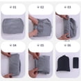 thumbnail image 2 of Coussin Repose-Pieds de Voyage, Coussin Durable Gonflable Jambe Pied Gris Foncé, 2 of 8